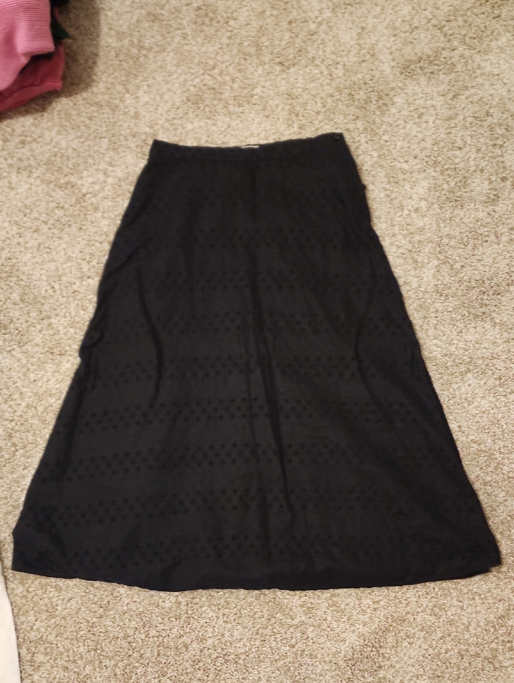 EUC 100% Linen Everlane Eyelet Skirt - Picture 7 of 12